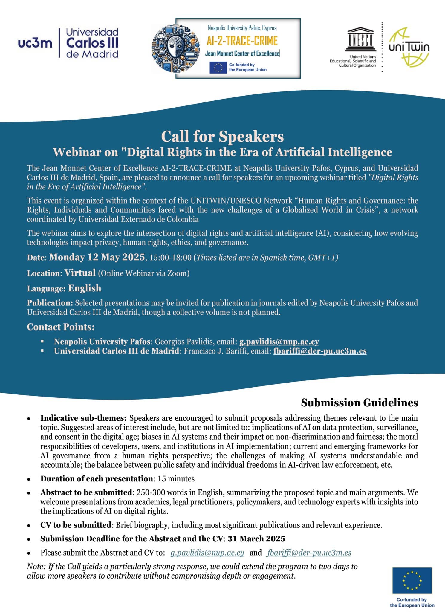 Call for speakers webinar